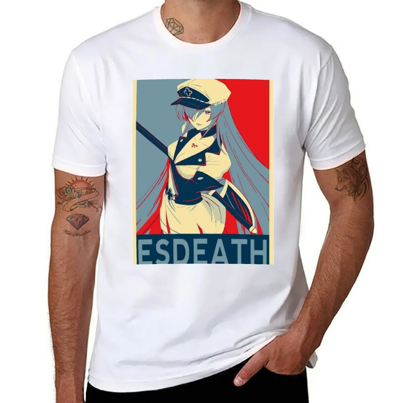 

Akame ga Kill : Esdeath Waifu ! T-Shirt t shirt man cotton man t shirts graphic T-Shirt