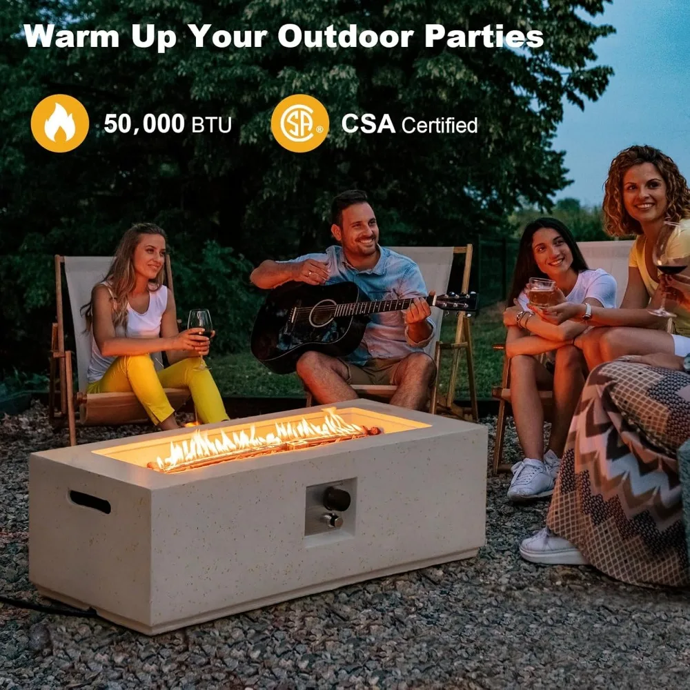 Fire Pit Table Outdoor 50,000 BTU, 42