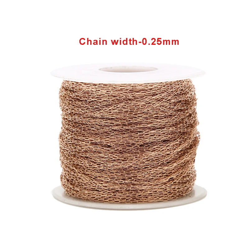 

5 метров из нержавеющей стали 0,25 мм DIY ручная работа отверстие расширяющаяся цепочка тонкая цепочка из бисера ювелирные аксессуары удлинительная цепочка
