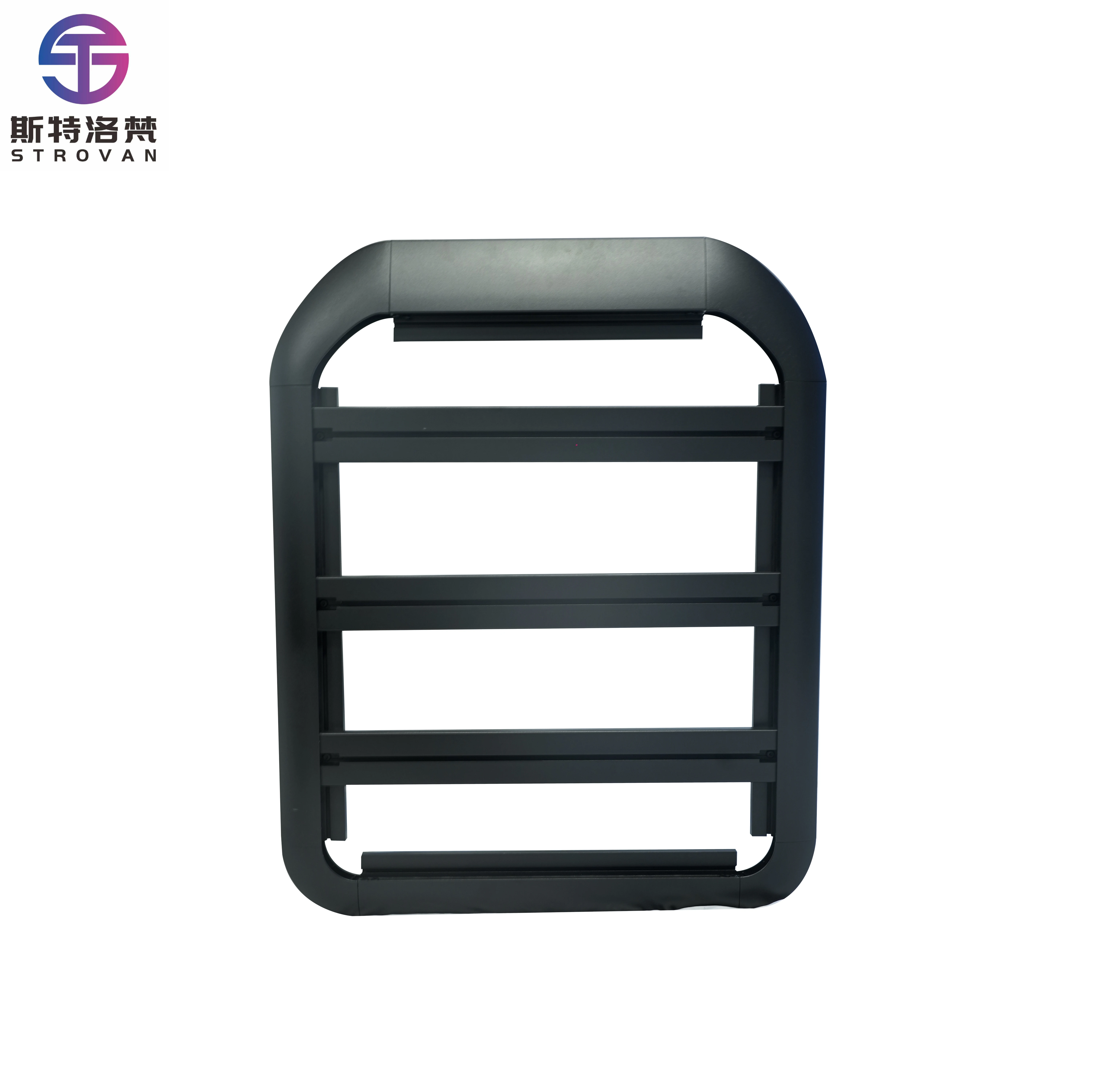 STLF High Quality Platform Aluminium Universal Cross Bar Roof Rack Climbing Folding Ladder for  Car Accessories