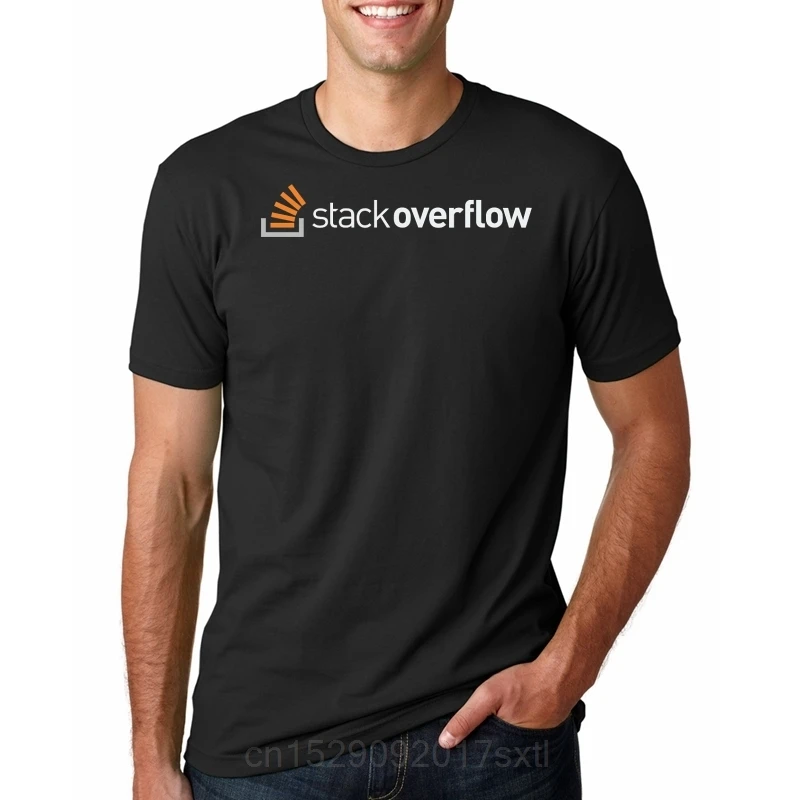 Men Funny T-shirt Fashion Cool Stackoverflow Extended Customized Printed Tee