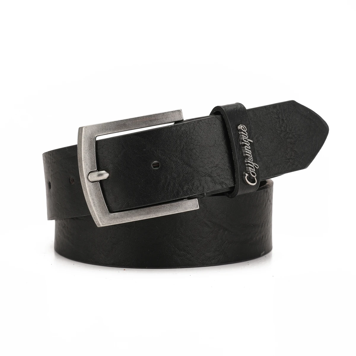 A Casual Button-Fastened Belt for Men and Women, the Same Style, a Retro PU Belt.