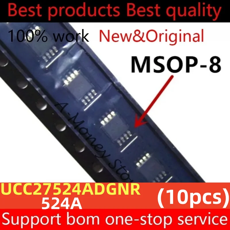 

(10pcs)524A UCC27524ADGNR UCC27524ADGN msop-8