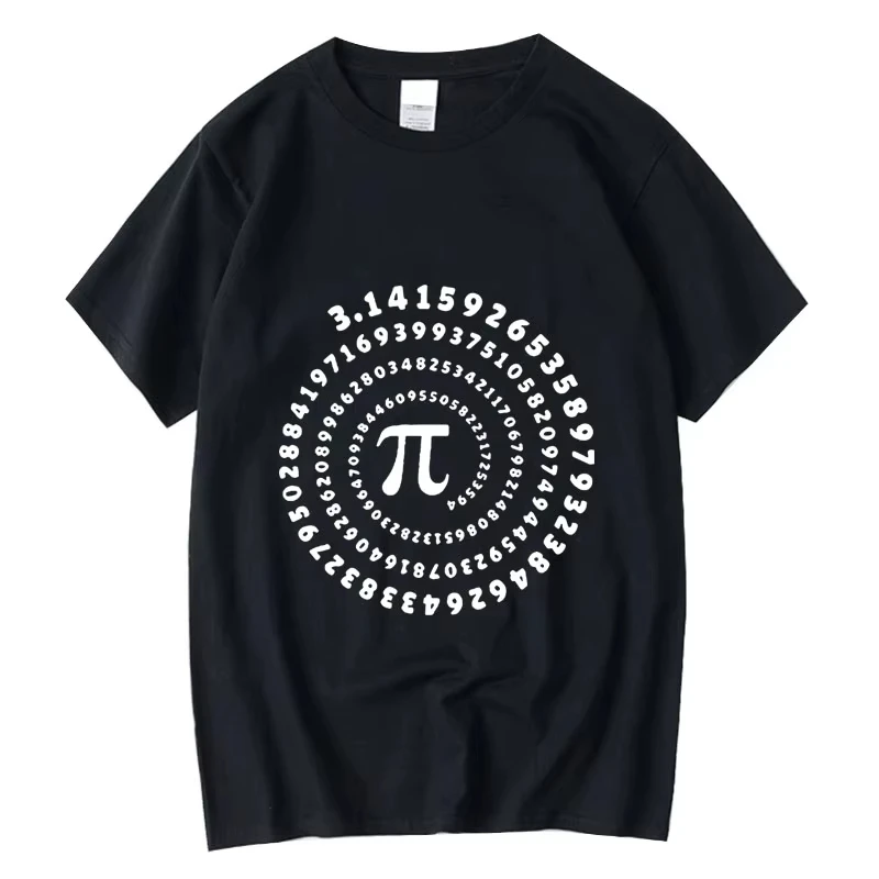 

Men's High Quality 100_ cotton funny pi design print summer loose o-neck men tshirt short sleeve t-shirt male tees tops