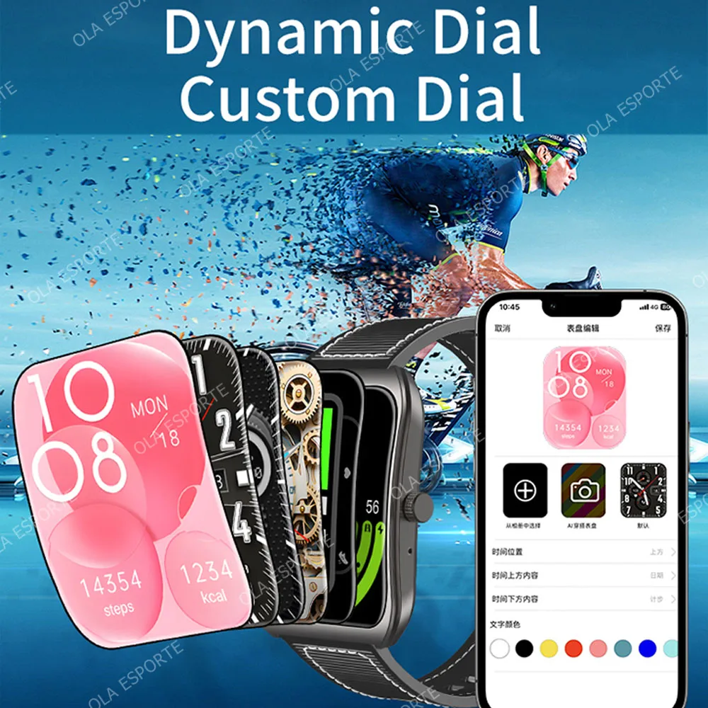 2025 NEW Smart Watch 1.85''Curved Screen BT5.4 Wireless Call Music Control Heart Rate/Sleep Monitoring Remote Camera Smartwatch