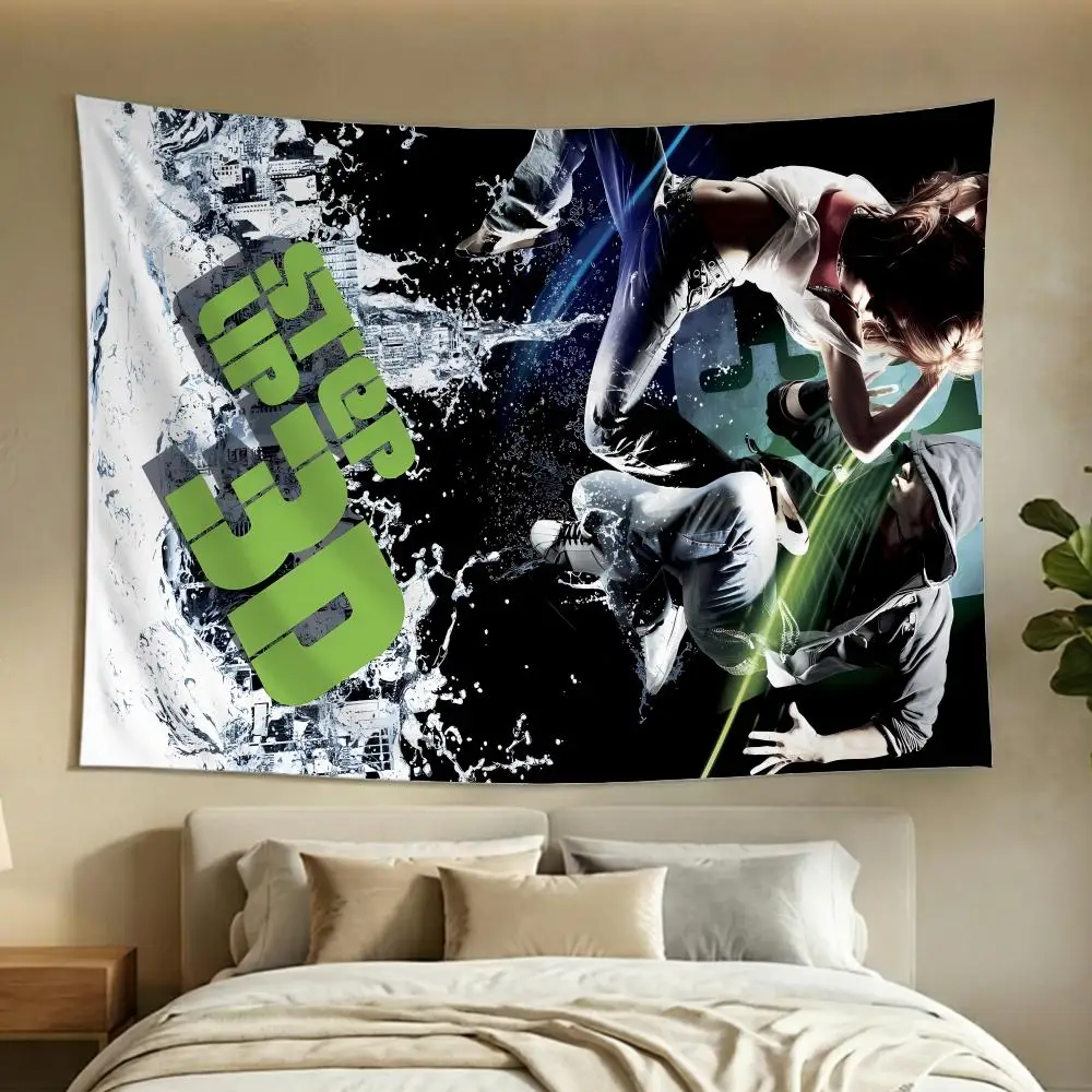 Musical Dance Dynamic Casual S-Step Up Tapestry Washable Soft Tapestry Wall Hanging Decor for Living Home Room Bedroom