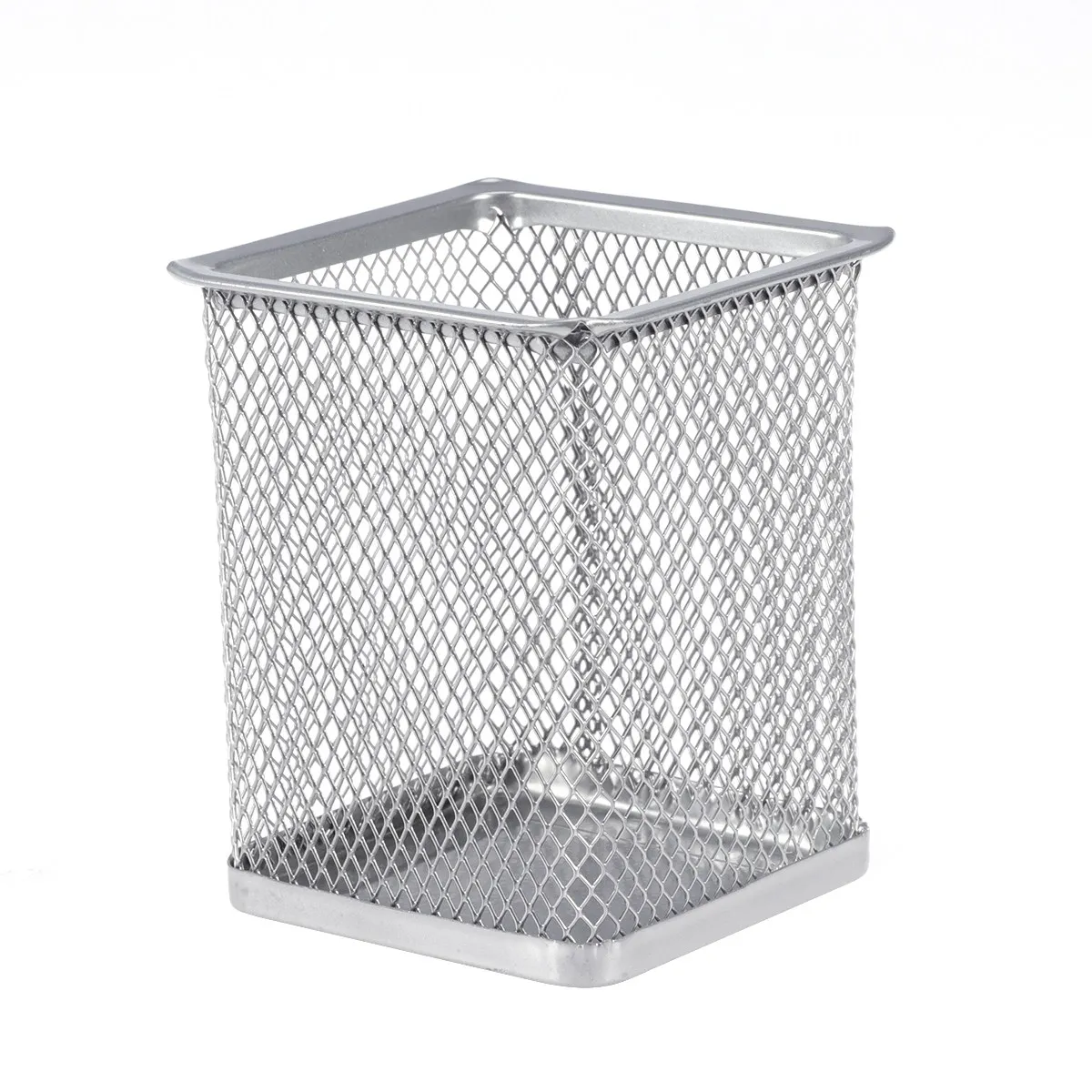 2Pcs Premium Metal Pencil Organizer Hollow Mesh Design Sturdy Lightweight Pen Pot for Cosmetics Trinkets Pencil Holder Gift