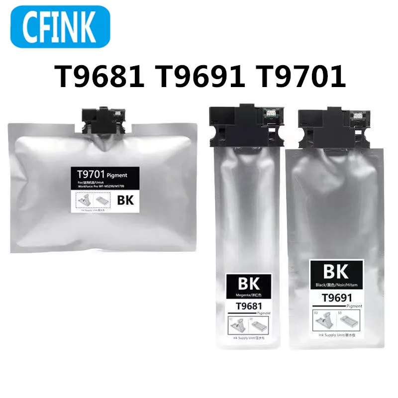 C13T968100 For Epson WF-M5299a WF-M5799a printers  ink bag C13T969100  C13T970100 T9681 T9691 T9701 ink cartridge