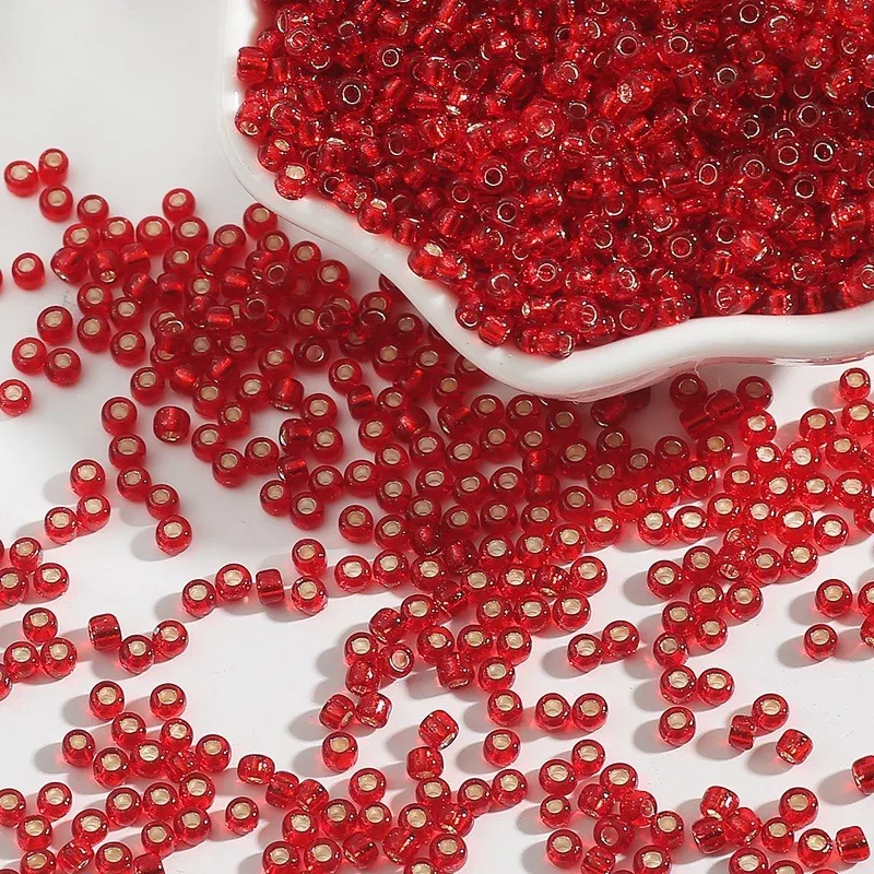 1200 Stück/2mm Rohr-Glasreisperlen, mehrfarbig, silberfarben, DIY-Schmuckzubehör, Armbänder, Ohrringe, Schmuckherstellung – Detail 11
