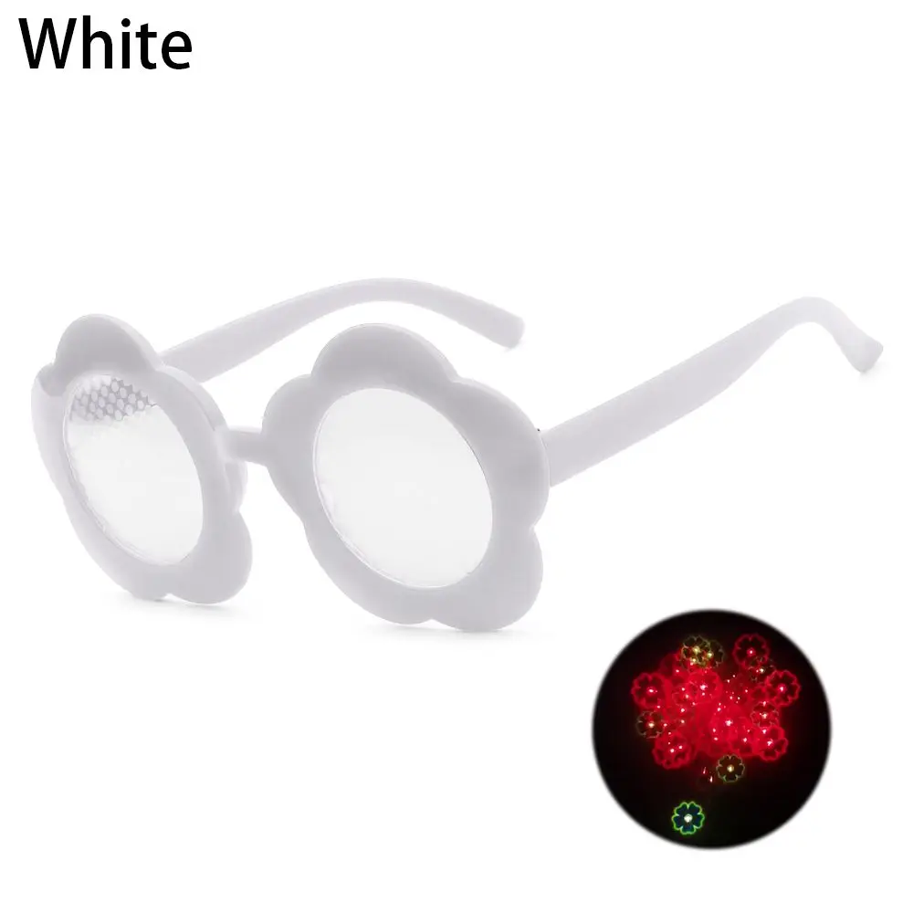 

Party Rave Glasses Special Effect Glasses Lights Change to Shape Diffraction Glasses Sunflower Shaped
