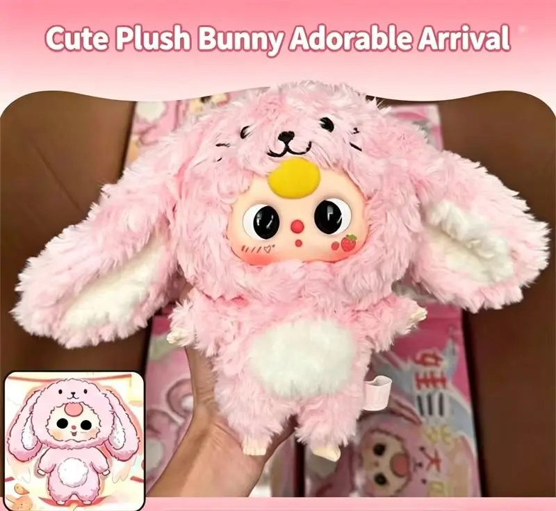 Cute Doll Three Generation 3 Cute Plush Blind Box Chinese Zodiac Animal Doll Keychain Kawaii Stuffed Figure Ornament Trendy Gift