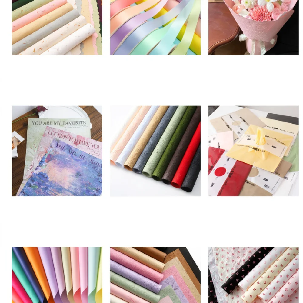 Wedding Supply In Bulk - Decorative Bouquet Wrapping Paper Kraft Thickened