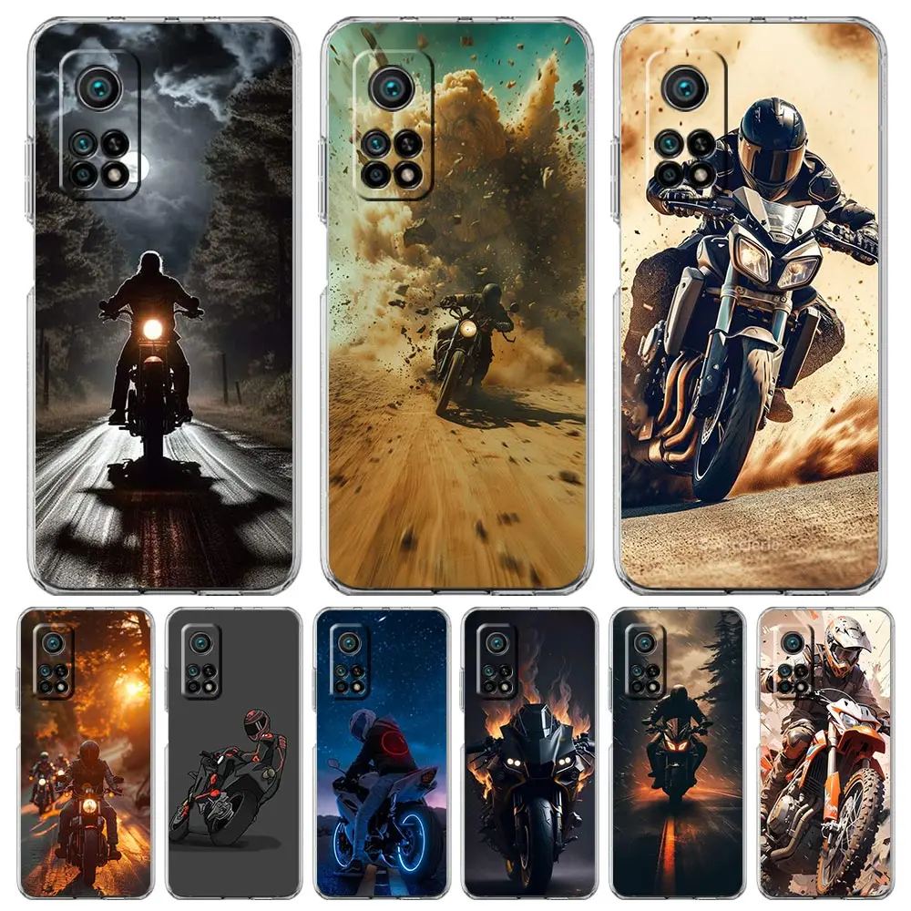 

Phone Case For Xiaomi Mi 15 14 13 14T 13T 12T 10 12 Lite 11 11T Pro Poco X6 X5 X3 NFC F6 Cover Moto Cross Motorcycle Sports
