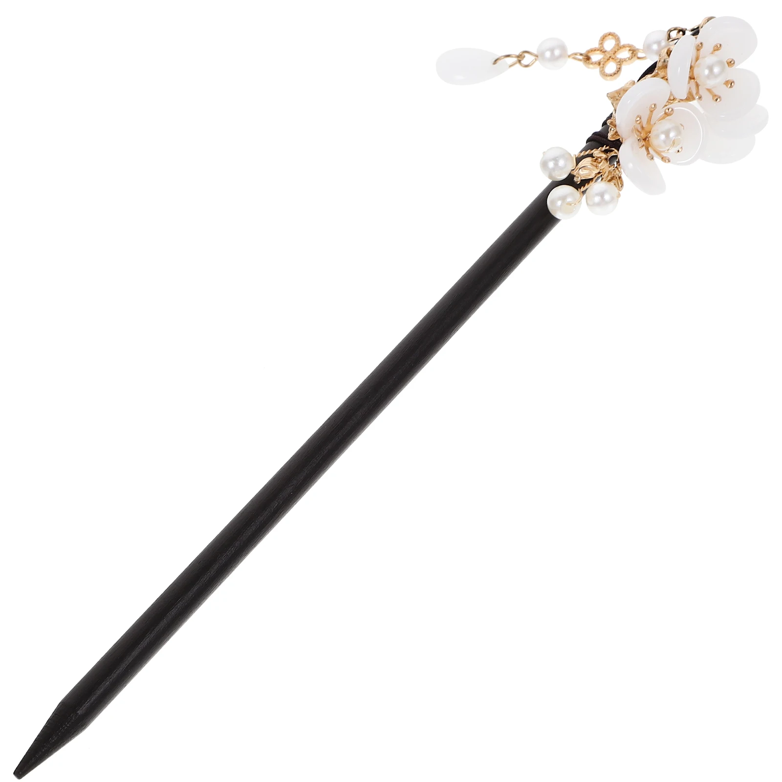 

Wooden Hair Chopsticks Elegant White Simple Structure Practical Bun Accessories for Women Daily Party Prom Wedding