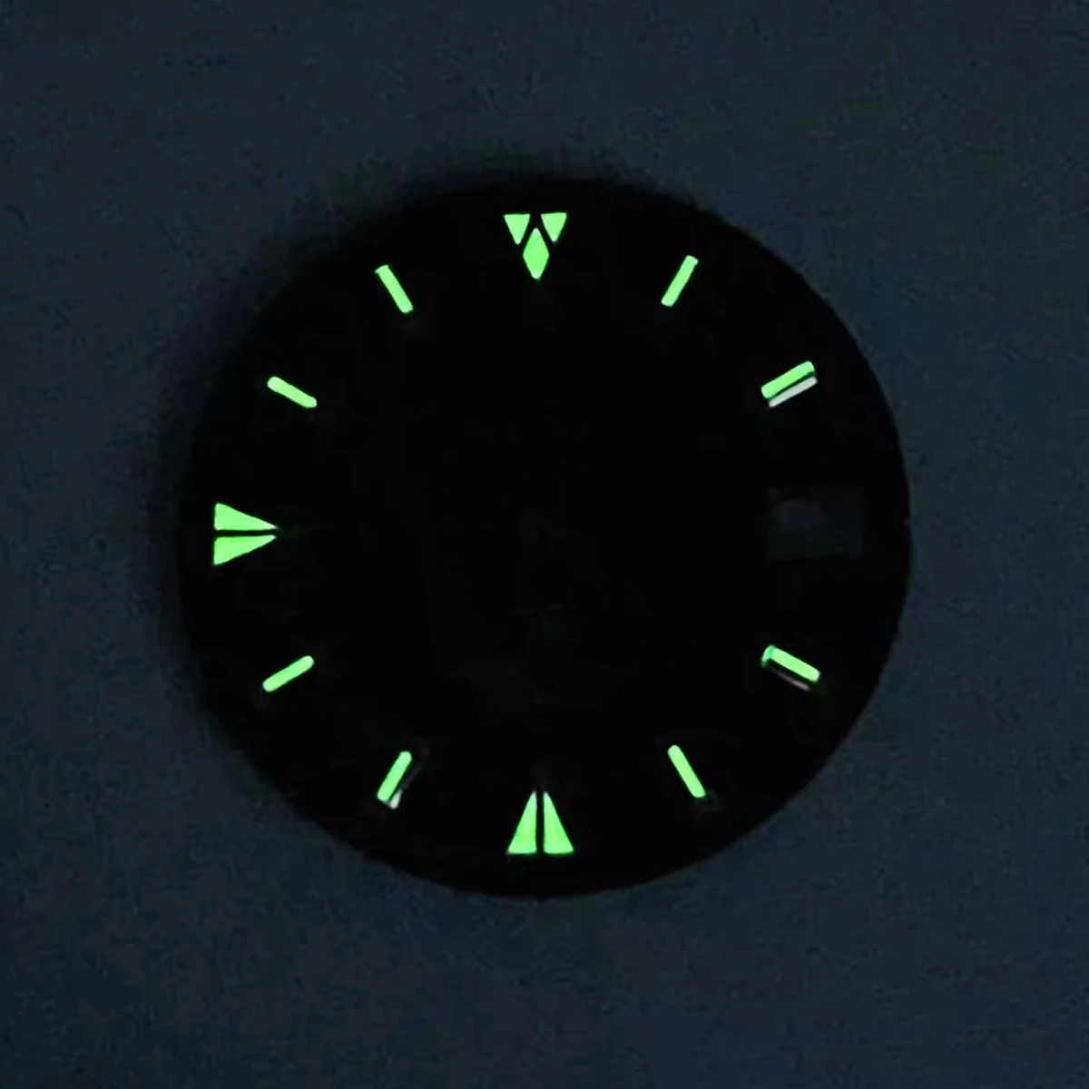 28.5mm S Logo Cobweb Dial Sunray Dial Fit NH35/NH36/4R/7S Movement Green Luminous High Quality Watch Modification Accessories