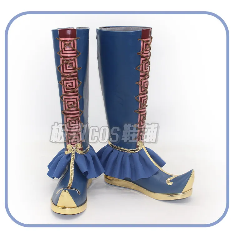 Anime Record of Ragnarok Qin Shi Huang Cosplay Shoes Boots Shuumatsu no Valkyrie Male Halloween