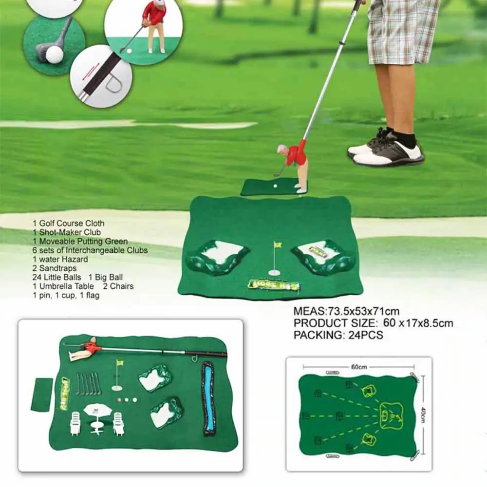 Mini Golf Training Practice Set para Crianças, Golf Club Practice Games, Ball Sport, Indoor Golf Course, Brinquedo infantil