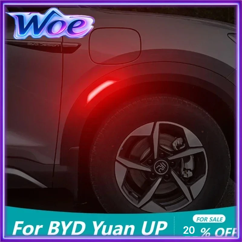 For BYD Yuan UP ATTO 2 Wheel Eyebrow Reflective Sticker Appearance Color Change Decoration of The Whole Body Personality Warning
