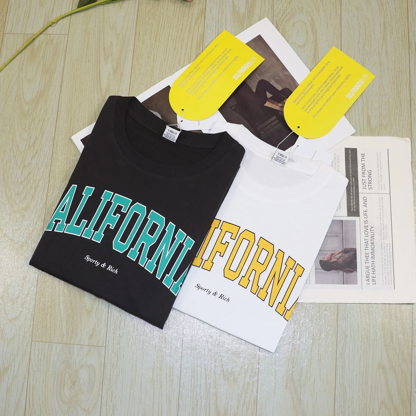 여름 신상 코튼 라운드 넥 티셔츠 여성 클래식 레터 프린트 캐주얼 다용도 스트리트 스타일 탑