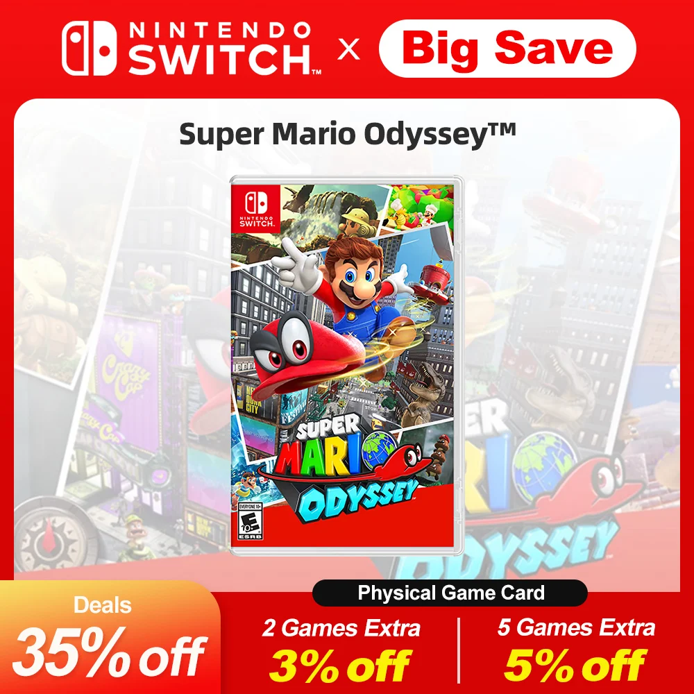 Super Mario Odyssey Nintendo Switch Game Deals 100% Official Original Physical Game Card Action Genre for Switch OLED Lite