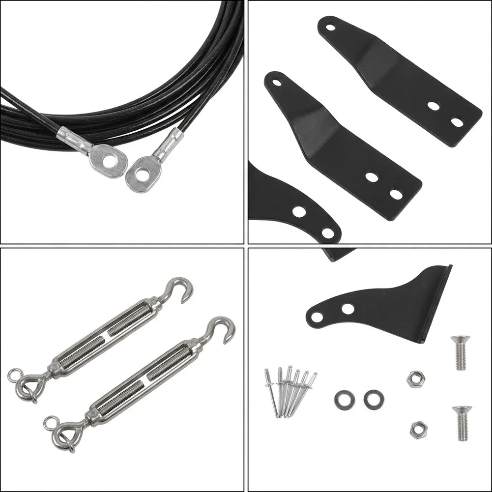 Windshield and Hood Protection Limb Riser Kit for Jeep For Wrangler For JL For JLU 2018-2025 Adjustable Design