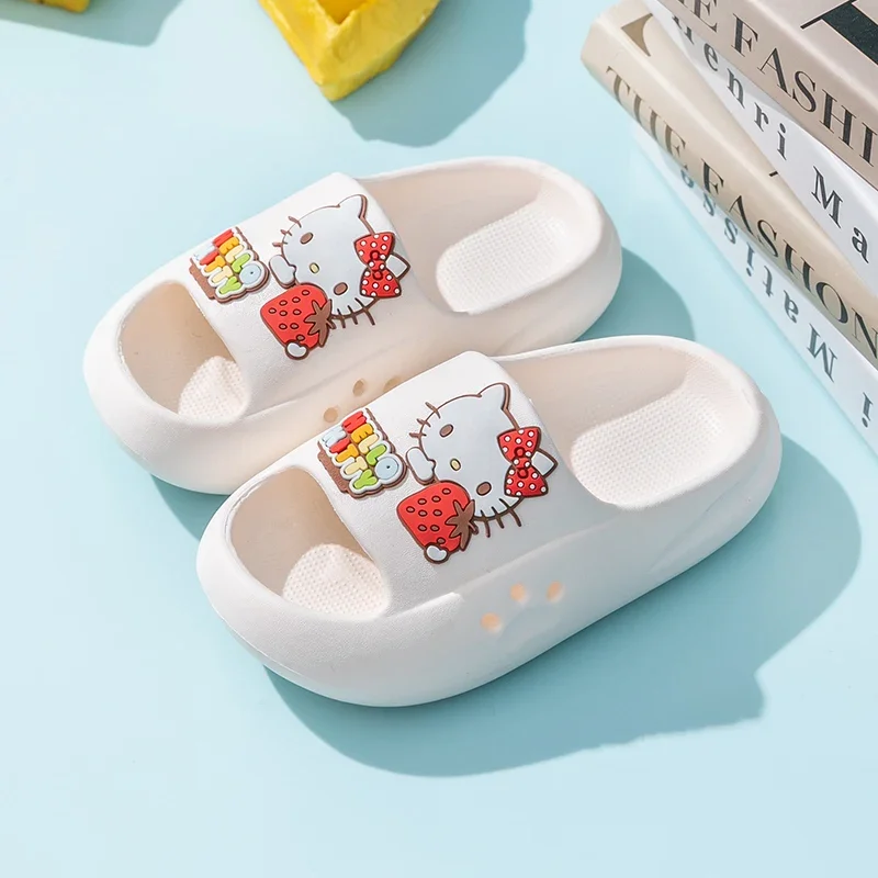 Sanrio Thick Bottom Home Indoor Lovely Female Bath Slippers Soft Bottom Summer Outdoor Non-slip Slippers