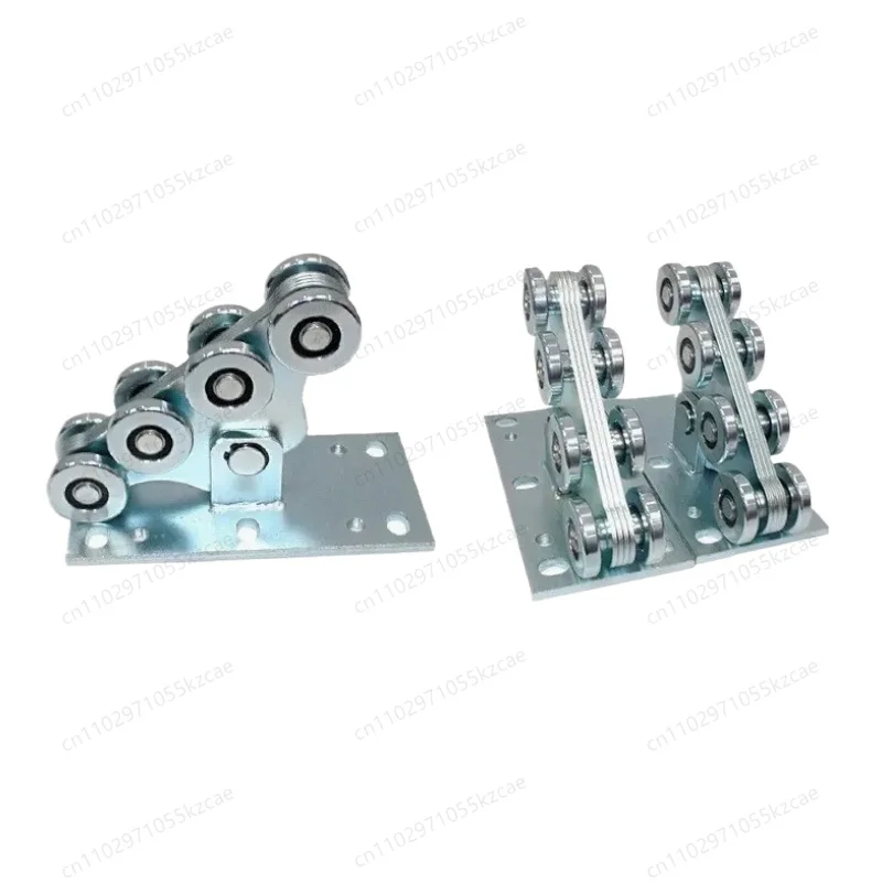 

Восьмиколесное стальное нагрузочное колесо, производство подвесных гусеничных нагрузных колес, линейный шкив для раздвижных дверей