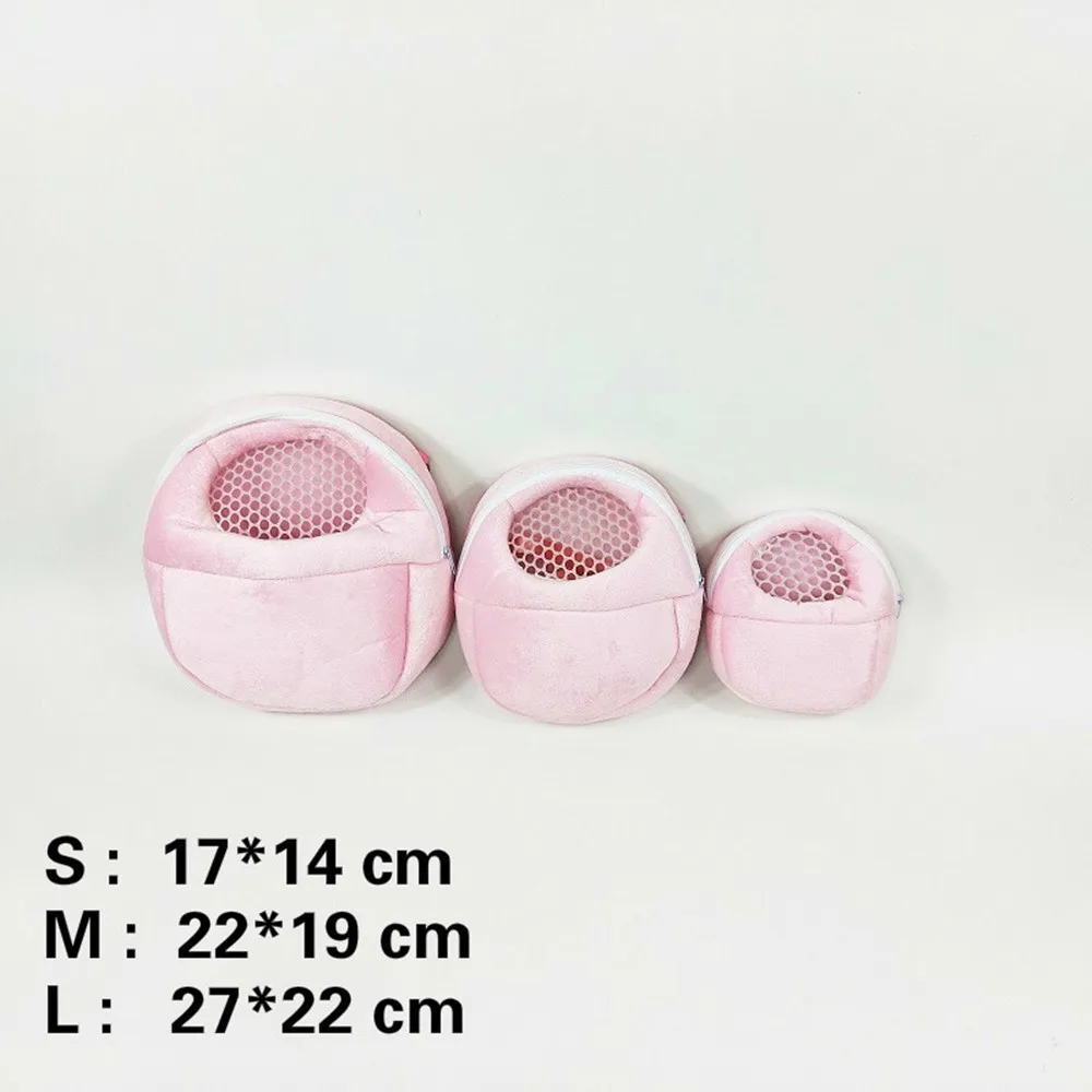 حقيبة سفر جيدة التهوية للحيوانات الأليفة الصغيرة ، الهامستر ، الأرنب ، الشينشيلا ، خنزير غينيا ، دافئ ، ناعم ، مشي