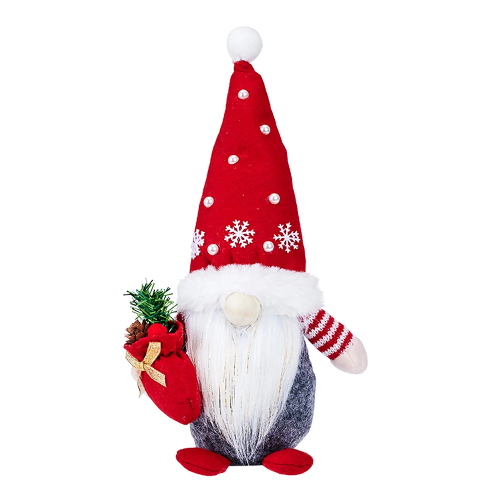 Doll Red and Green Creative Faceless Doll Christmas Plush Toys Plush Gnome Doll Ornament Faceless Doll Dwarf Doll Decoration