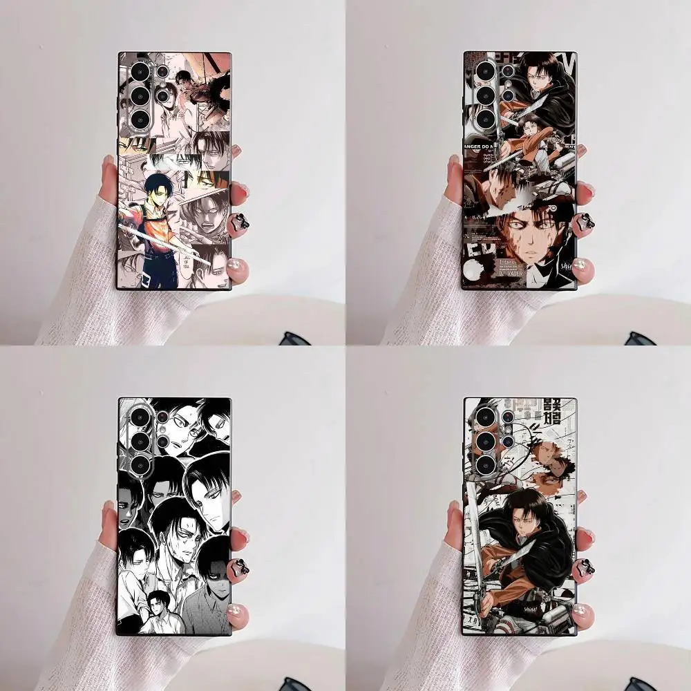 Levi Ackerman Attack On Titan Phone Case For Samsung S25,S24,S21,S22,S23,S30,Ultra,S20,Plus,Fe,Lite,5G Black Cover