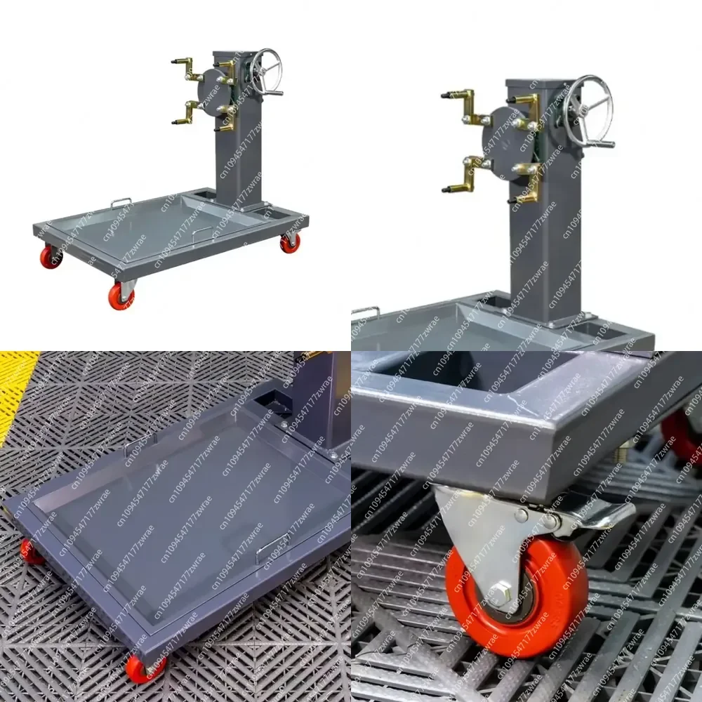 Industrial - Grade Engine Rotating Stand with Mobile Platform - Easy Maneuver & Height Adjustment