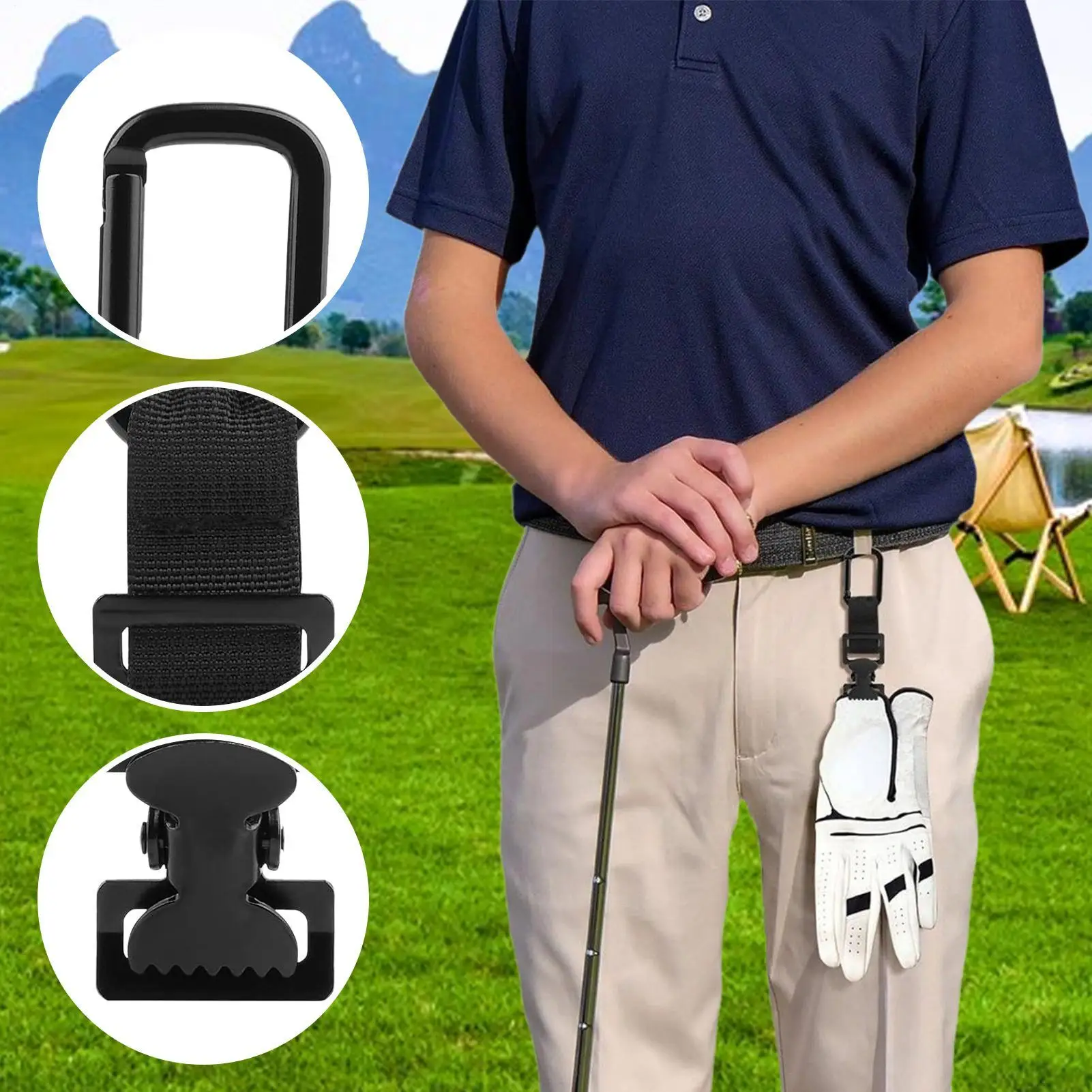 Gloves Clips for Work Serrated Design Mitten Hanger Safety Glove Clamp for Towel Pant Belt Golf Firefighter Construction Skiing
