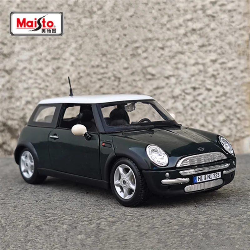 

Maisto 1:24 Mini Cooper, модель автомобиля из сплава, литая под давлением металлическая классическая ретро-модель автомобиля, коллекция моделирования, детская игрушка в подарок