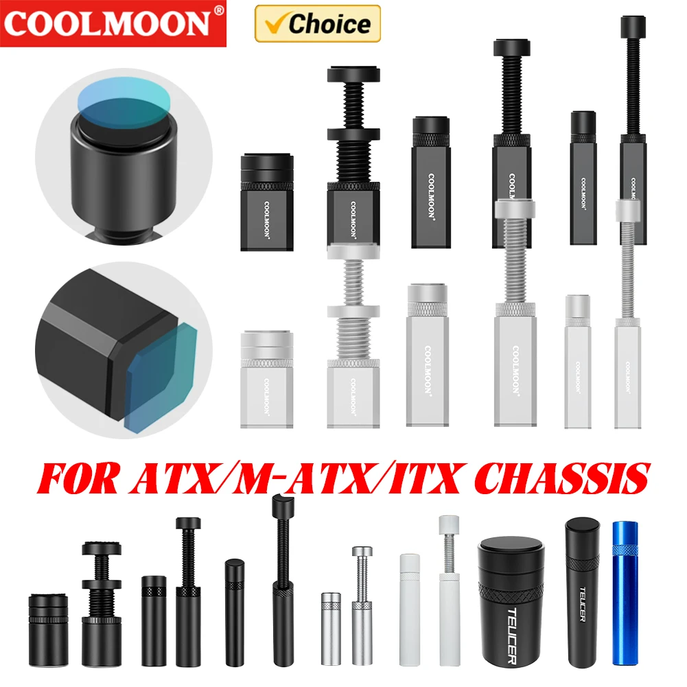 

COOLMOON Graphics Card Support Bracket Telescopic Spiral Video Card Holder Anti Scratch Aluminum Alloy for ATX/M-ATX/ITX Chassis