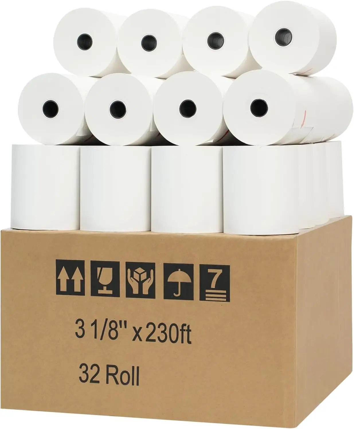

3 1/8" x 230' Premium A Grade POS Thermal Receipt Paper, 32 Rolls per Case