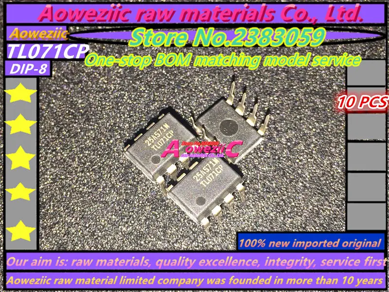 Aoweziic 2021+ 100% new imported original TL051CP TL052CP TL061CP TL062CP TL071CP TL072CP TL081CP TL082CP DIP-8  Amplifier chip