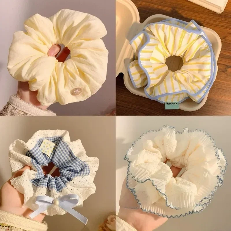 

Простая темпераментная повязка на голову с толстой кишкой, высококачественное украшение для головы с шариком, ретро веревка для волос, аксессуары для волос