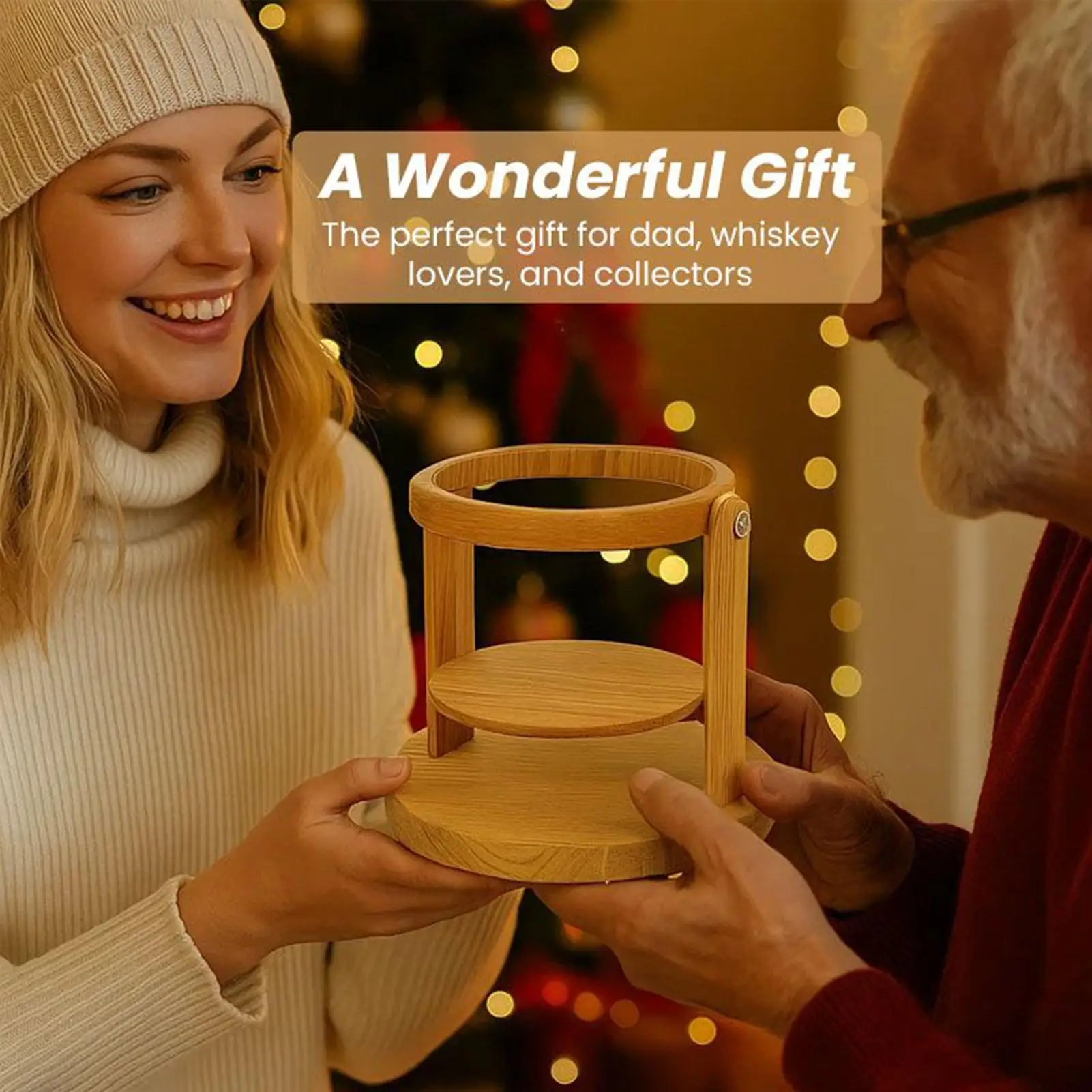 

Liquor Holder 180 Swivel Whiskey Bottle Rack Decorative Wine Pouring Holder For Cocktail Whiskey Home Party Bar Wedding