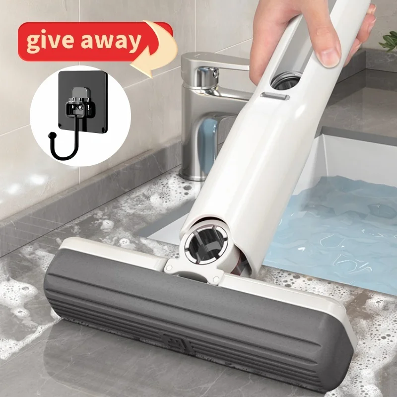 Mini Mop Folding Home Cleaning Mops with Self-squeezing Floor Washing Mops Clean Tools for Kitchen and Bathroom Glass Cleaning