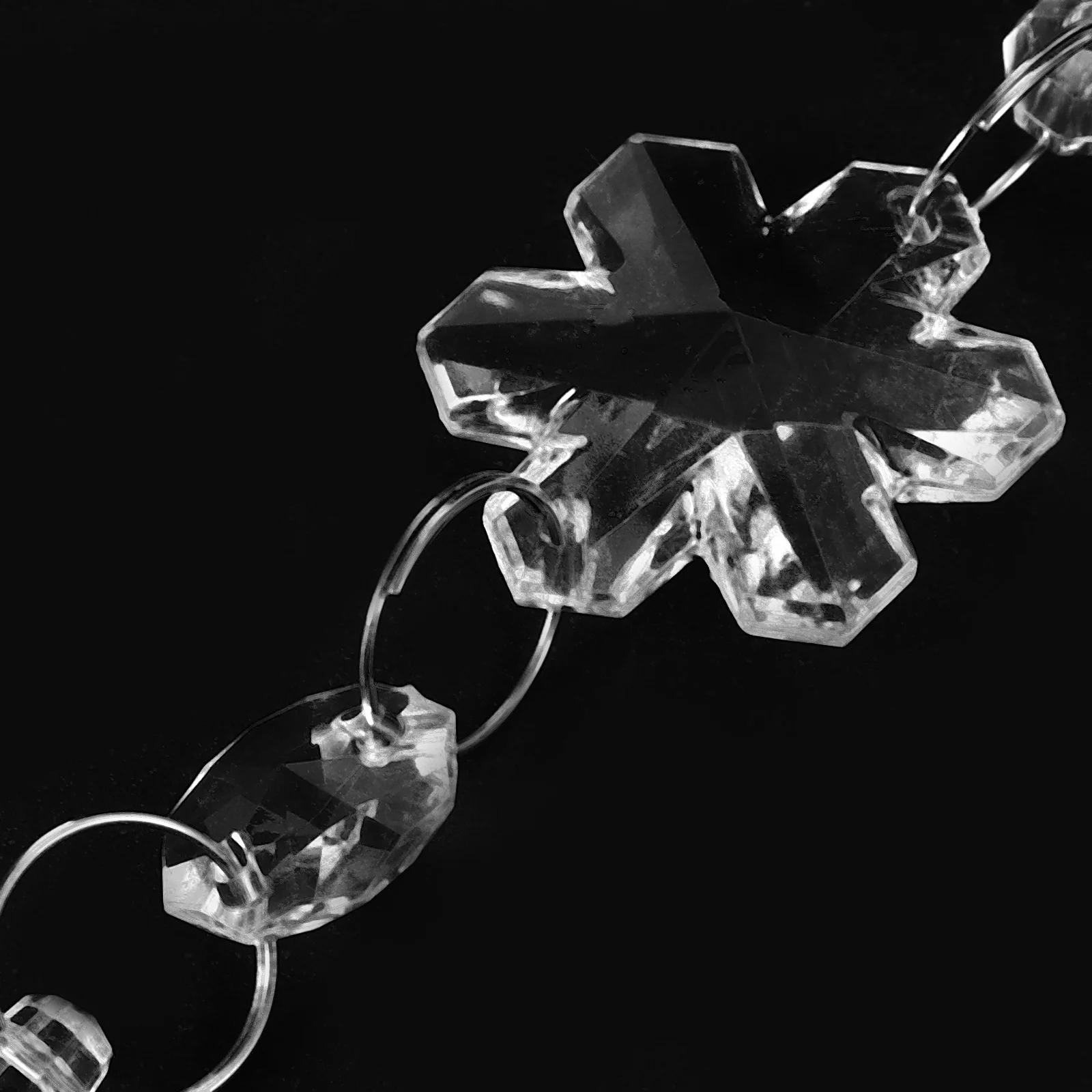 

2Pcs Christmas Hanging Snowflake Decor Xmas Tree Ornaments Festive Party Decorations Christmas Decorations