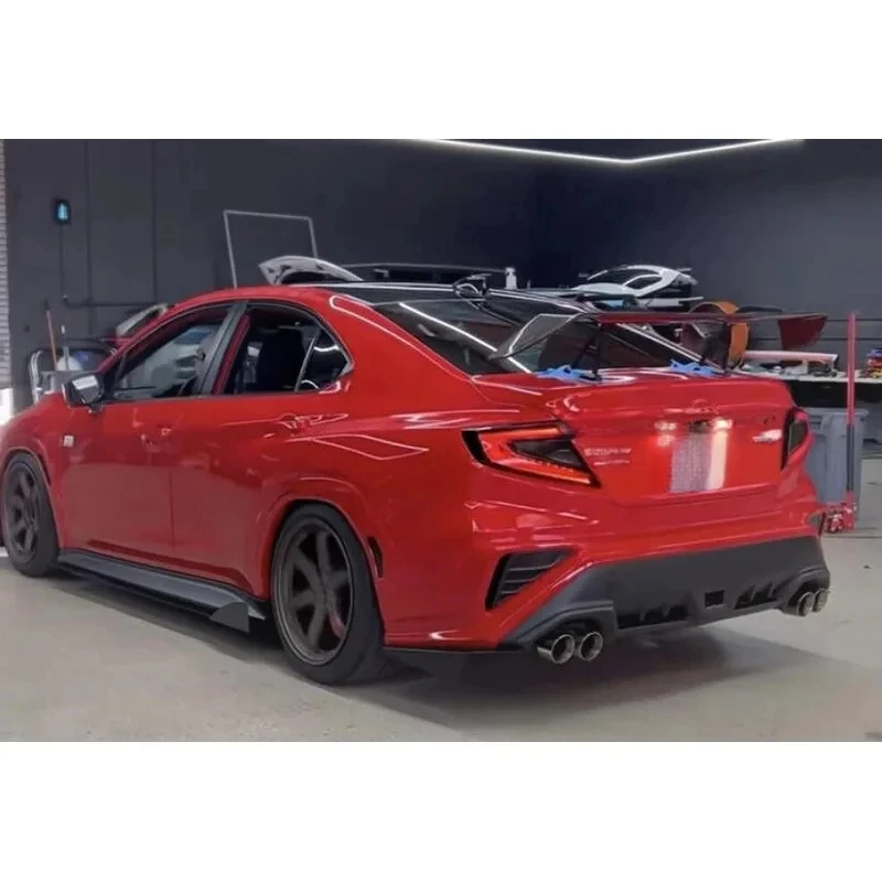

Factory Carbon Fiber Swan-neck High Wing Rear Trunk Deck Tail Spoiler Fit WRX S4 2022