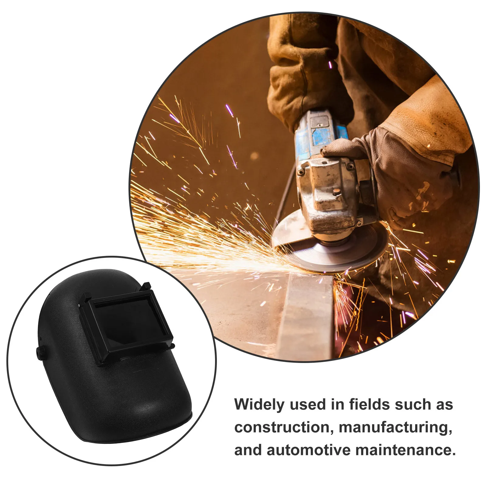 قناع لحام بلاستيكي خفيف الوزن، قناع حماية لحام متين وقابل لإعادة الاستخدام، مريح للاستخدام على المدى الطويل #4