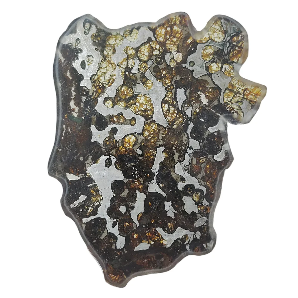 

High-quality Brenham Olivine Meteorite Specimen Olive Meteorite Slice And Natural Meteorite Specimen Collection