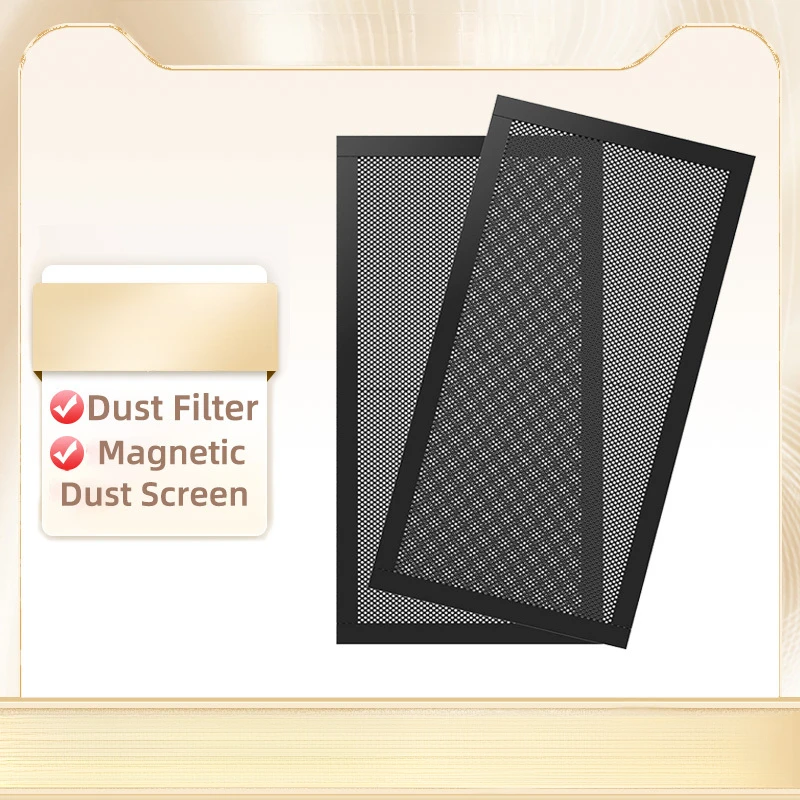 PC Fan Dust Filter with Magnetic Frame, 12x12cm 12x24cm Dustproof Mesh for Computer Case, High Quality Cooler Fan Dust Cover. image 3