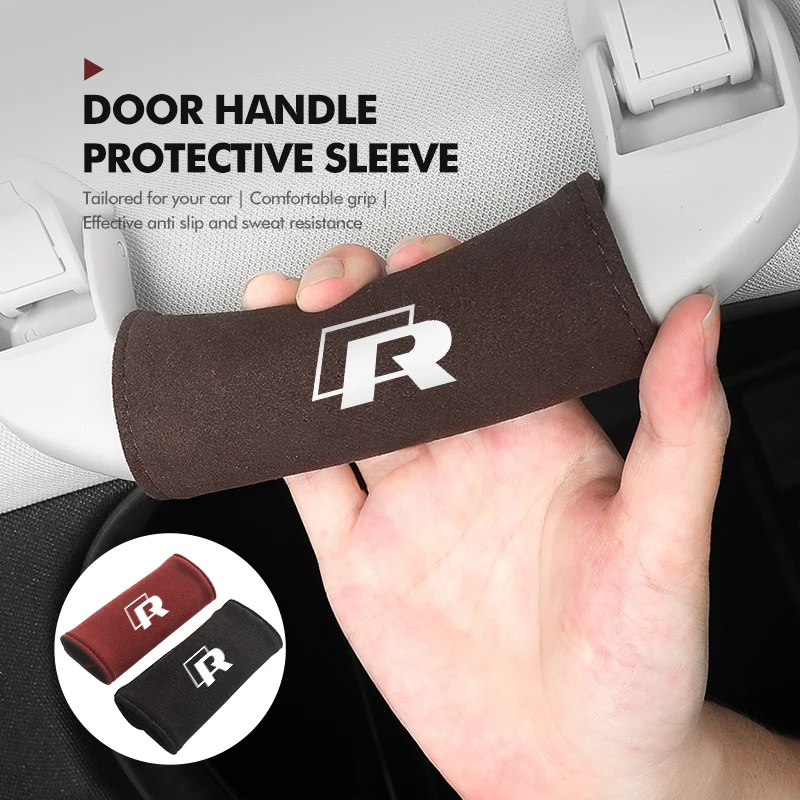 

Emblems Universal Car Door Pull Handle Anti-Wear Protection Cover For Volkswagen VW Mk6 CC B5 B6 B7 Golf 4 5 6 7 Scirocco Sagita