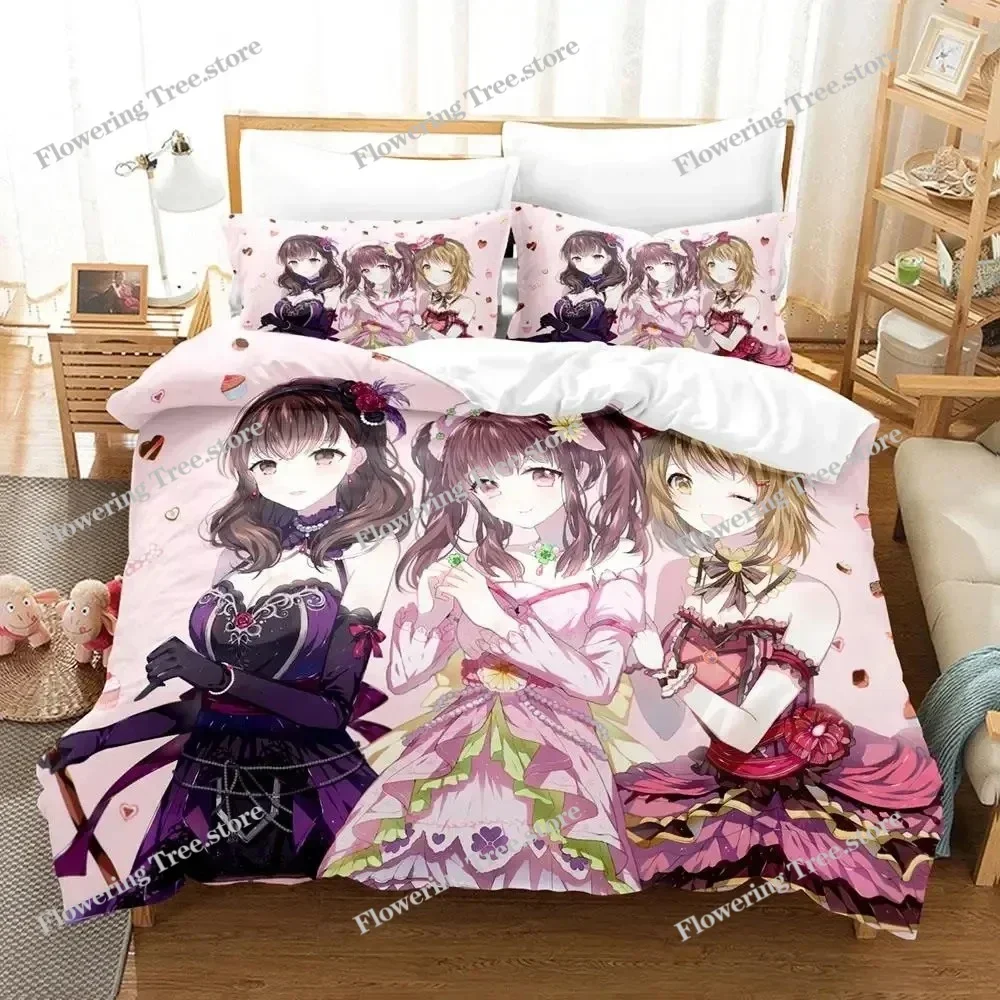 

Anime Chieri Ogata Bedding Set Duvet Cover Bed Set Quilt Cover Pillowcase Comforter king Queen Size Boys Adult Bedding Set