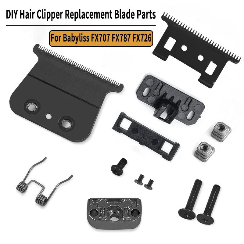 FX707 Barber Clipper Replacement Blades Spring and Plastic Sheet For BabylissPro FX787 FX726 Hair Trimmers Accessories DIY Parts