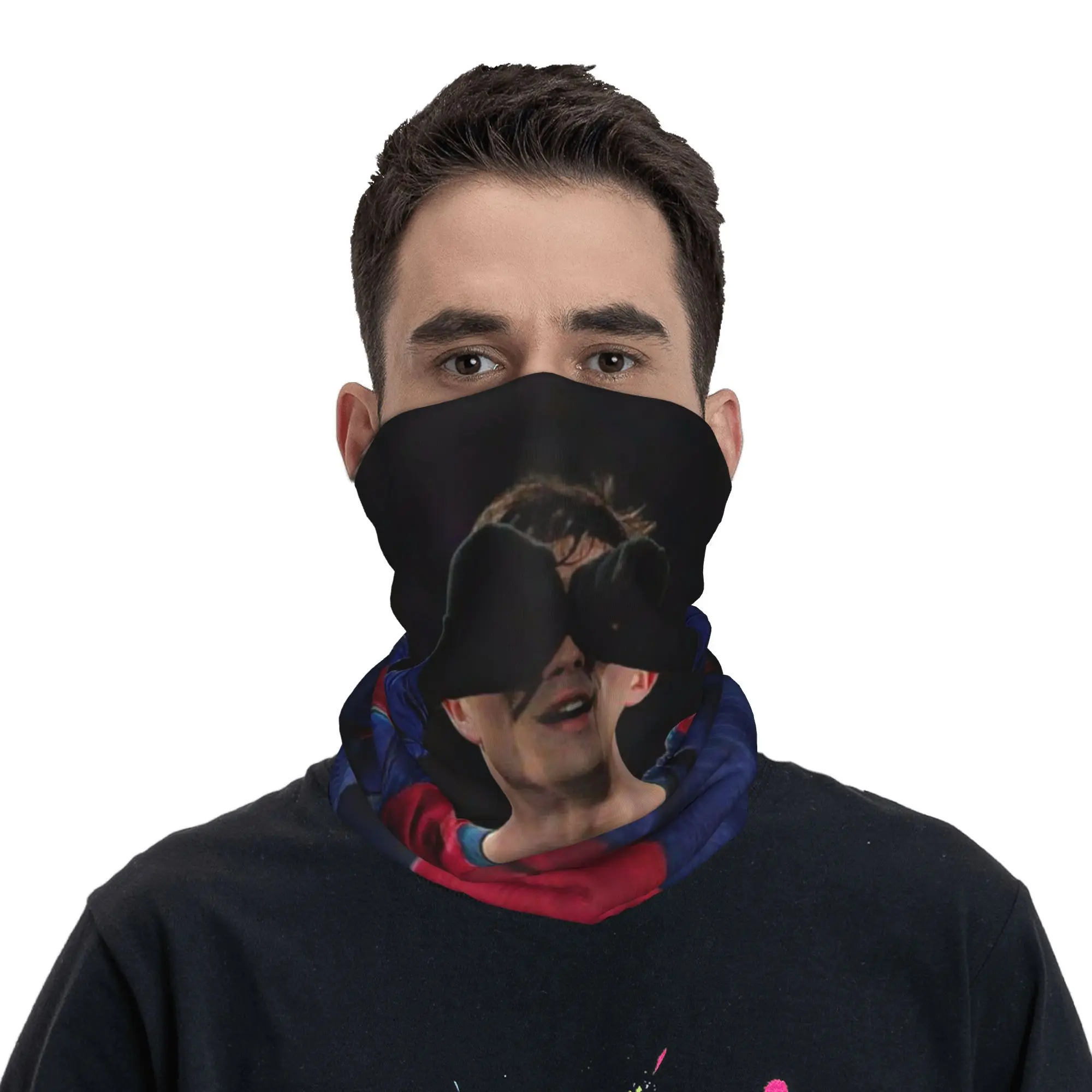 Pedris Spain Bandana Neck Cover Printed Football Soccer Number 8 Wrap Scarf Warm Headband Fishing for Men Women Adult Washable