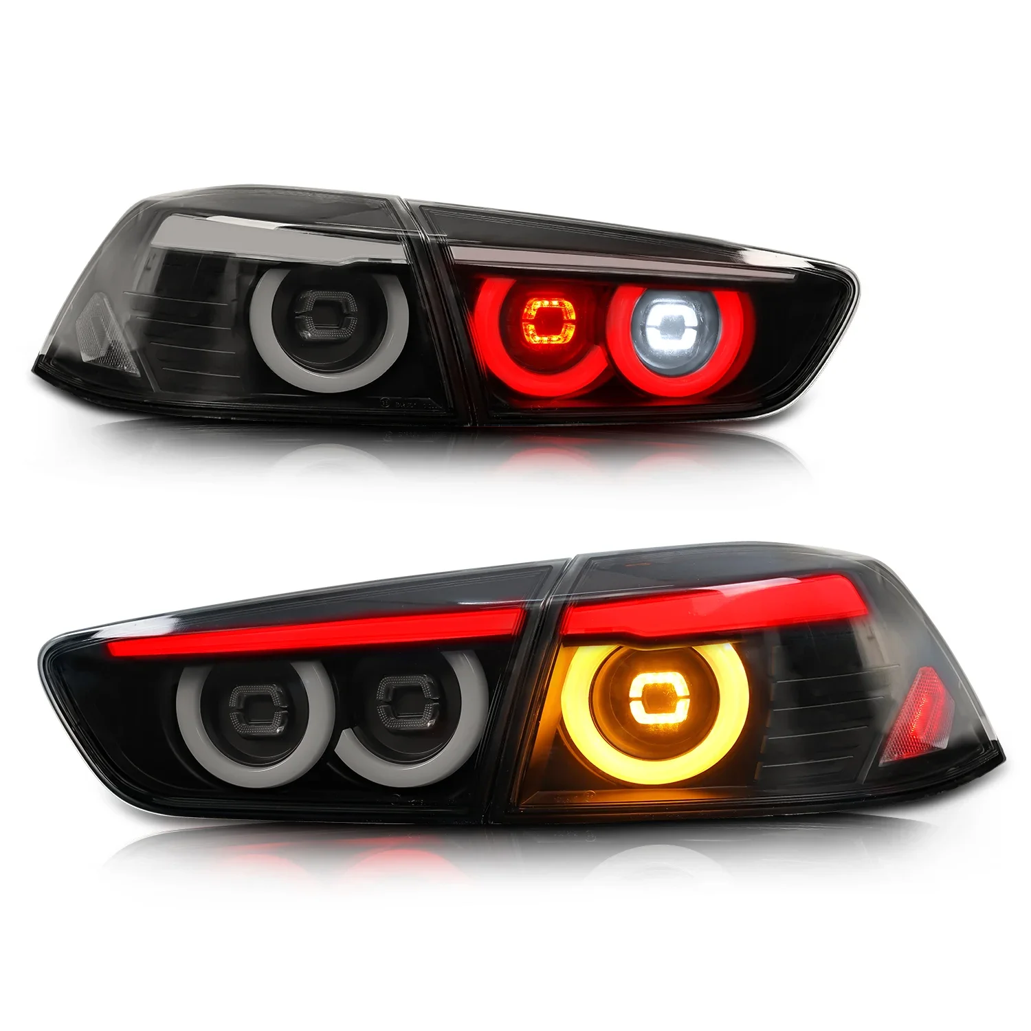 

Archaic LED Tail Lights Rear Lamp Dynamic Sequential Turning JDM Taillight 2008-2018 For Mitsubishi Lancer EVO EX Taillights