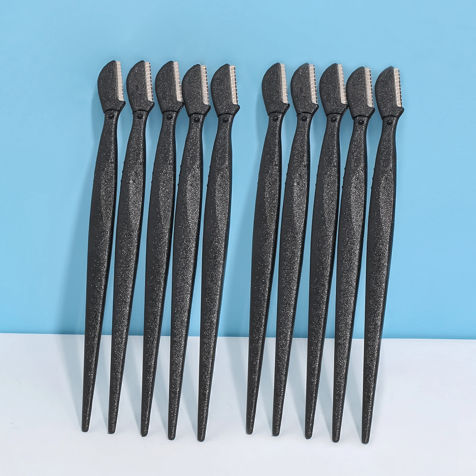 

10 шт., набор японских бритв для бровей, 5 цветов, ультра-острые лезвия из нержавеющей стали | Средство для удаления волос на лице и персикового пуха для женщин/мужчин